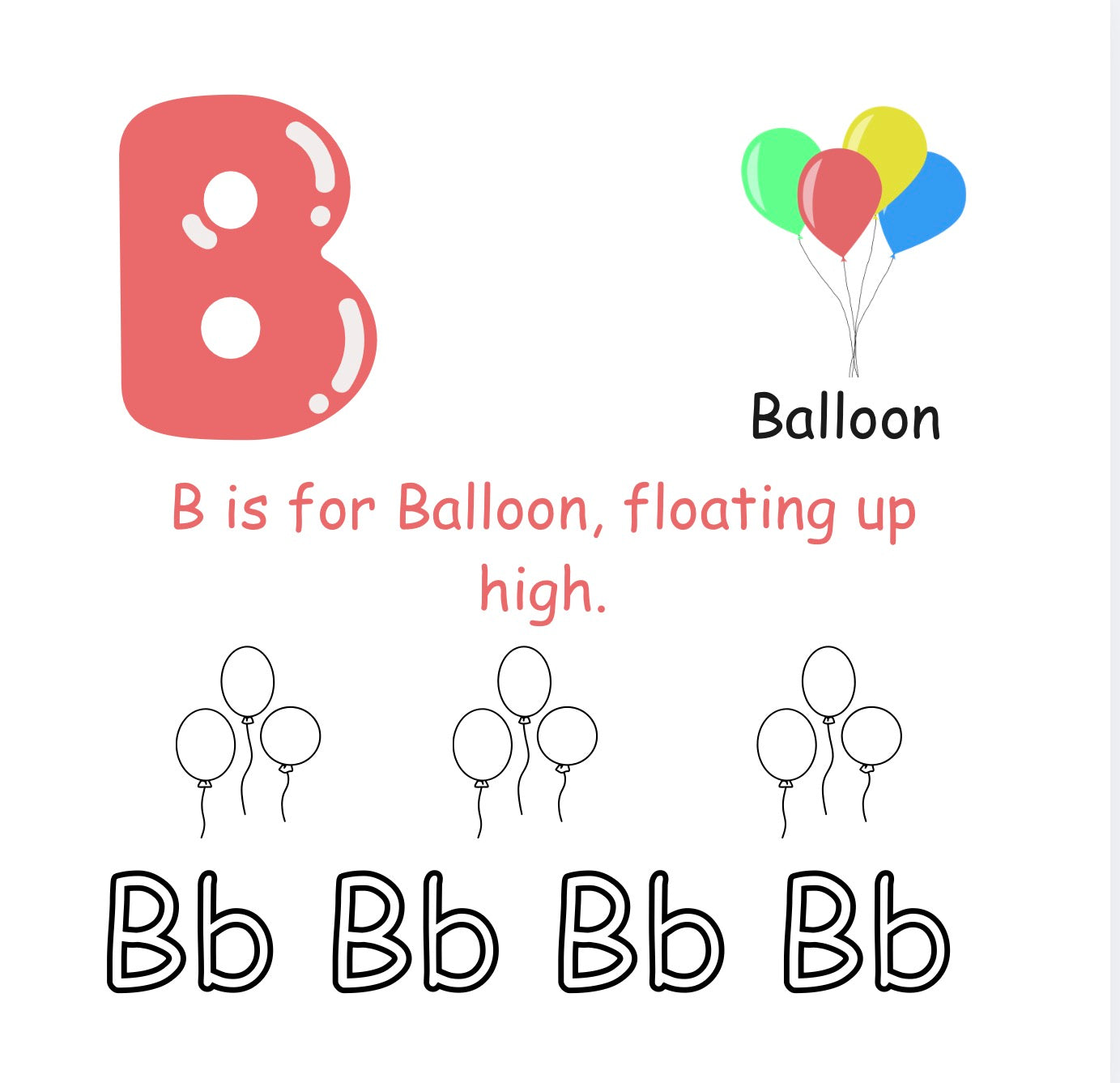 A to Z Reading & Coloring Activity Book for Kids